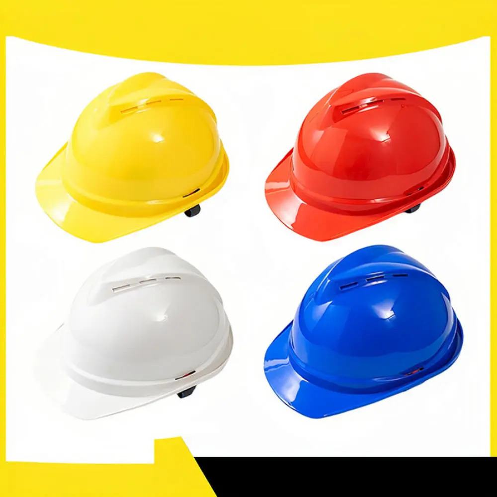 Heavy Duty ABS Safety Helmet Hard Hat Breathable Protection Gear For Construction Site Industrial Labor Cap