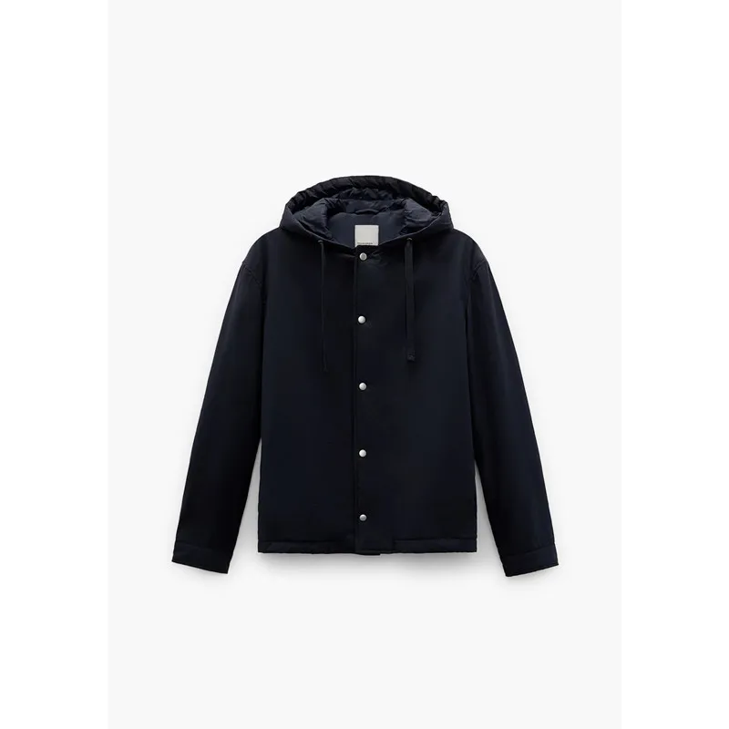 

Новая осенне-зимняя мужская повседневная легкая куртка с капюшоном из хлопка и нейлона, удобная, с карманами на молнии