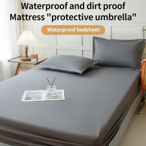 Waterproof sheet equipped with elastic, mattress protector, quilts, unique, double, king, queen size sheet, 360 10 Main Sales King Bed Bed - №3