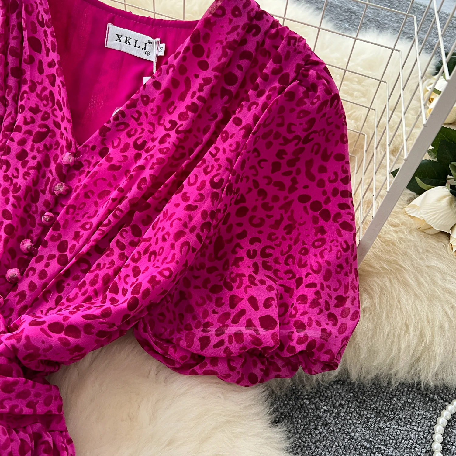 Chic vintage Tridimensionale volant sottile Elegante Fata moda coreana Boho Vestito estivo abbigliamento donna Abito lungo