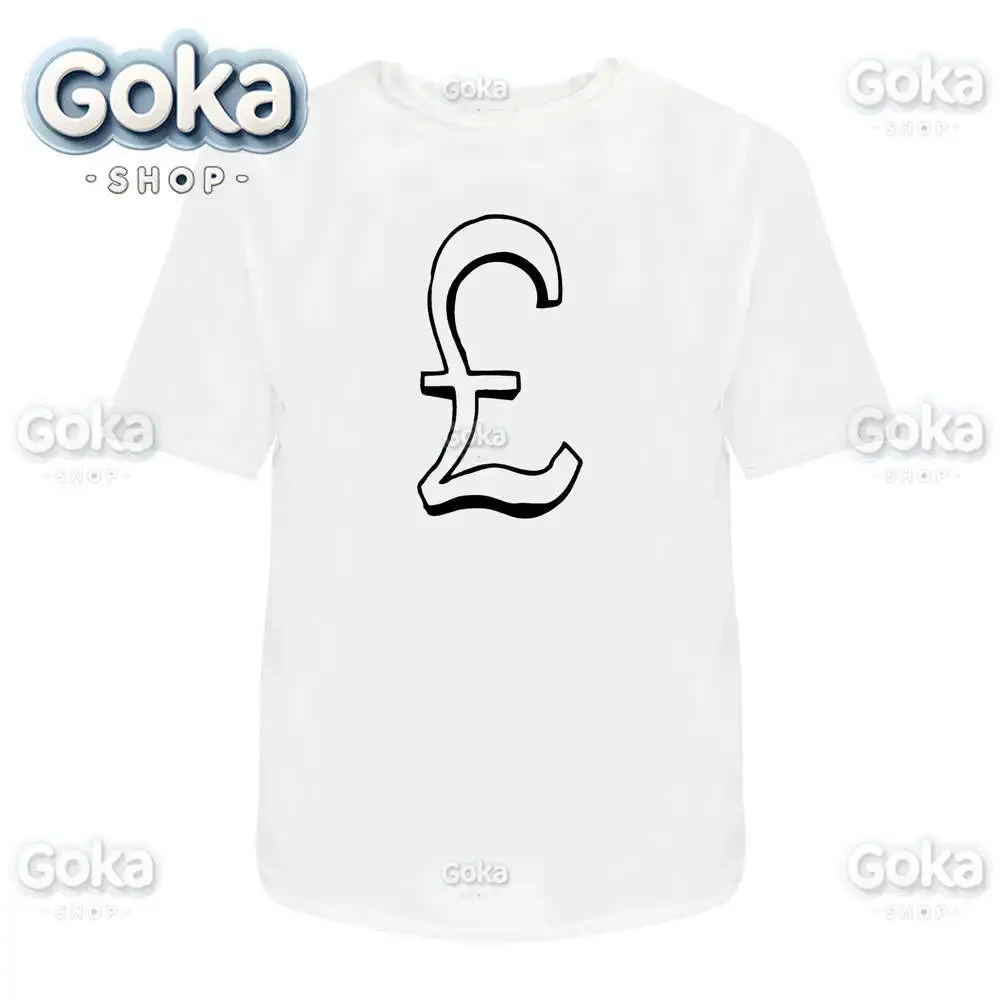 Pound Symbol Graphic T Shirts Mens Clothing New in Tops & Tees Cotton Women Printed T-shirt Y2K Clothes Cute Funny Tshirt