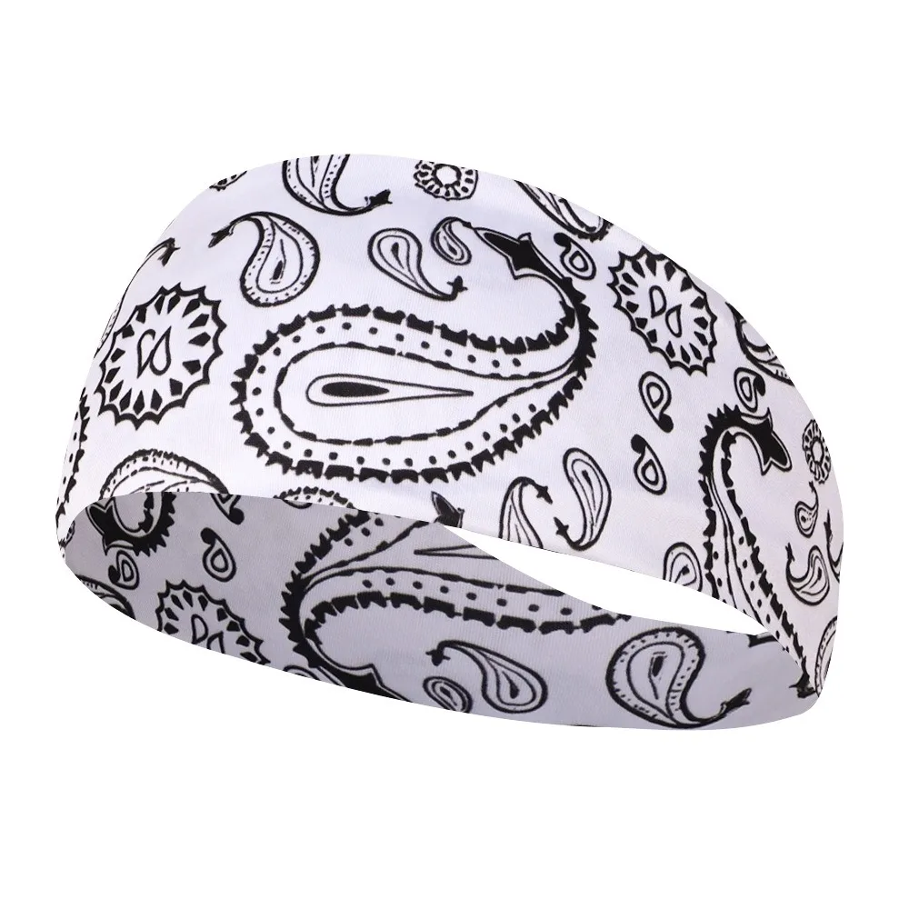 New Absorbing Sweat Fitness Sweat Guide Sweatproof Sports Hair Bands Elastic Running Headband Portable Gym Head Wrap