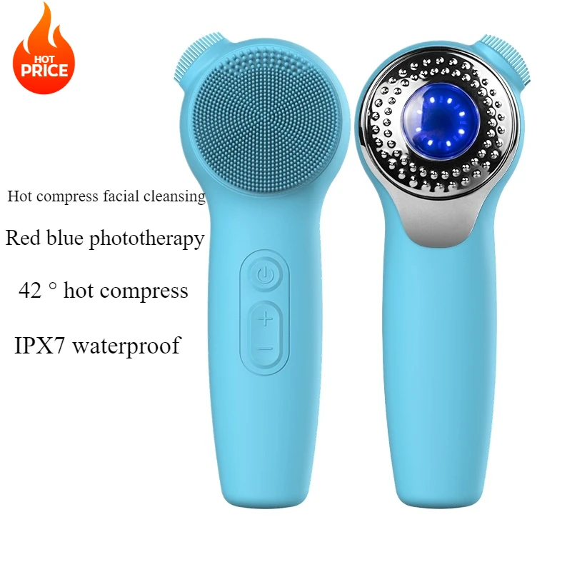 Facial Cleanser Ultrasonic Silicone Cleansing Device Electric Waterproof Washing Brush Introduction Device Pore Cleaner Foreo