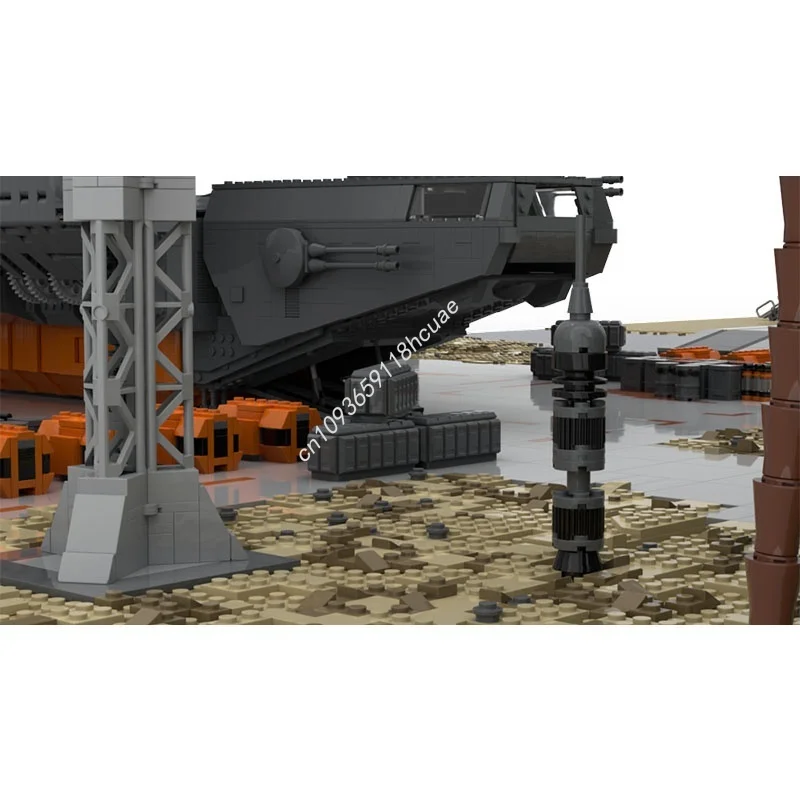 25738 قطعة MOC SW Battlefront II سكاريف شاطئ نموذج اللبنات البناء هدية الكريسماس لتقوم بها بنفسك فكرة ألعاب مكعبات عيد ميلاد الاطفال