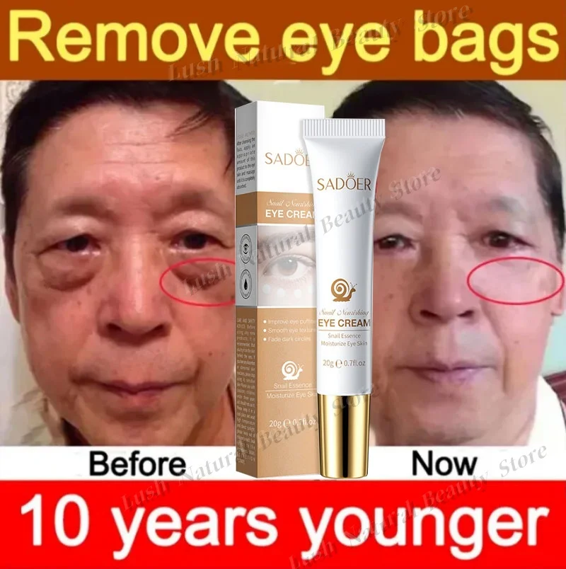 

Instant Eye Bag Removal Cream Collagen Removal Wrinkles Lifting Fade Fine Lines Moisturizing Brightening Anti Puffiness Eye Care