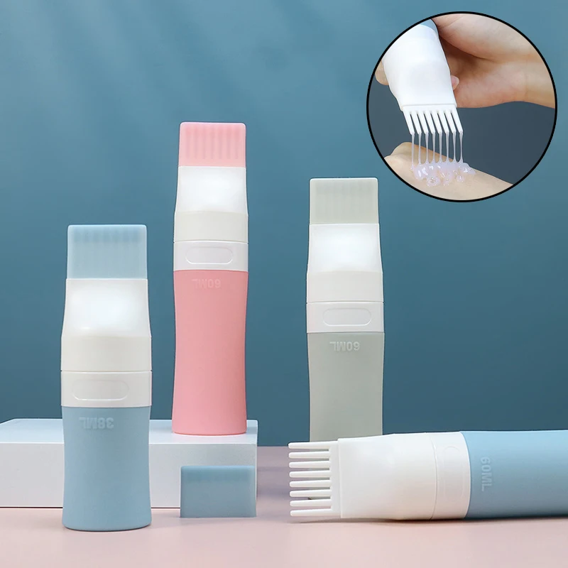 Hair Dye Applicator Bottles Plastic Dyeing Shampoo Bottle Oil Comb Brush Styling Tool Hair Coloring Hair Tools 38/60/80ml