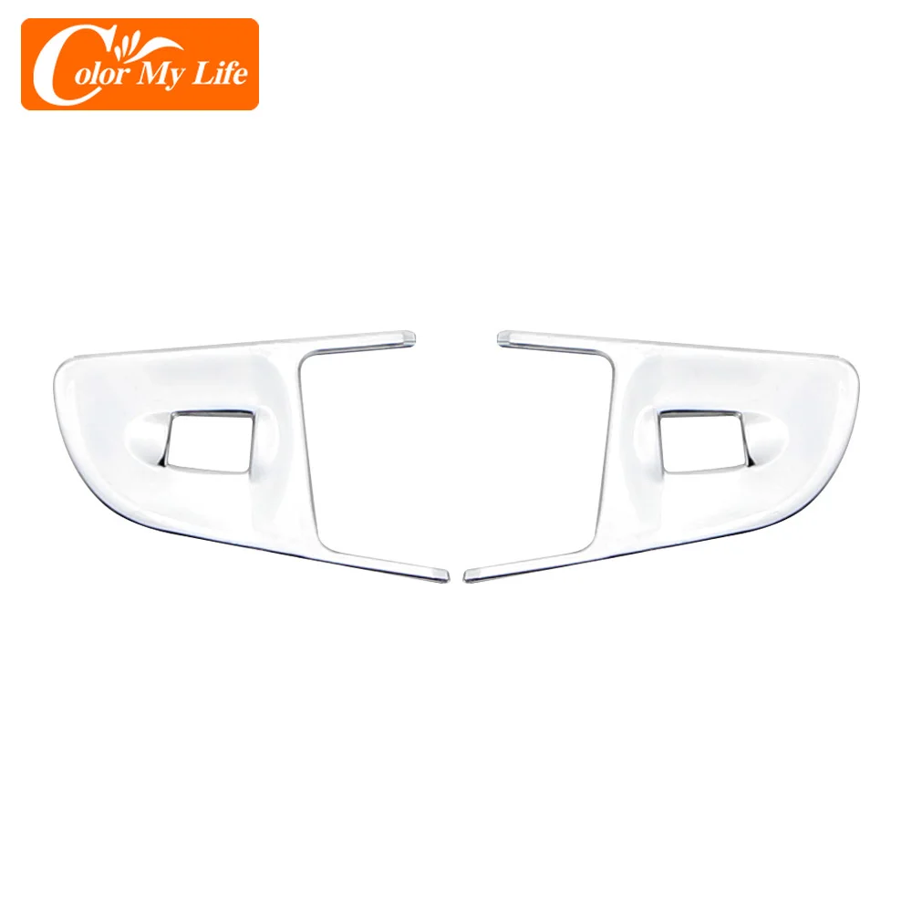 Car Inner Decorative Chrome Steering Wheel Cover Insert Trim Sequined Decoration for Peugeot 408 2014-2019 image 5