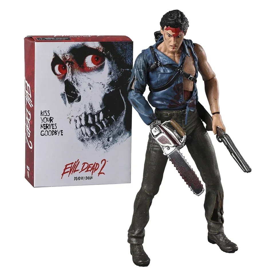 NECA Evil Dead White Variant Box Dead By Dawn Ultimate Ash PVC Figure Action Figurine Collectible Model Toy