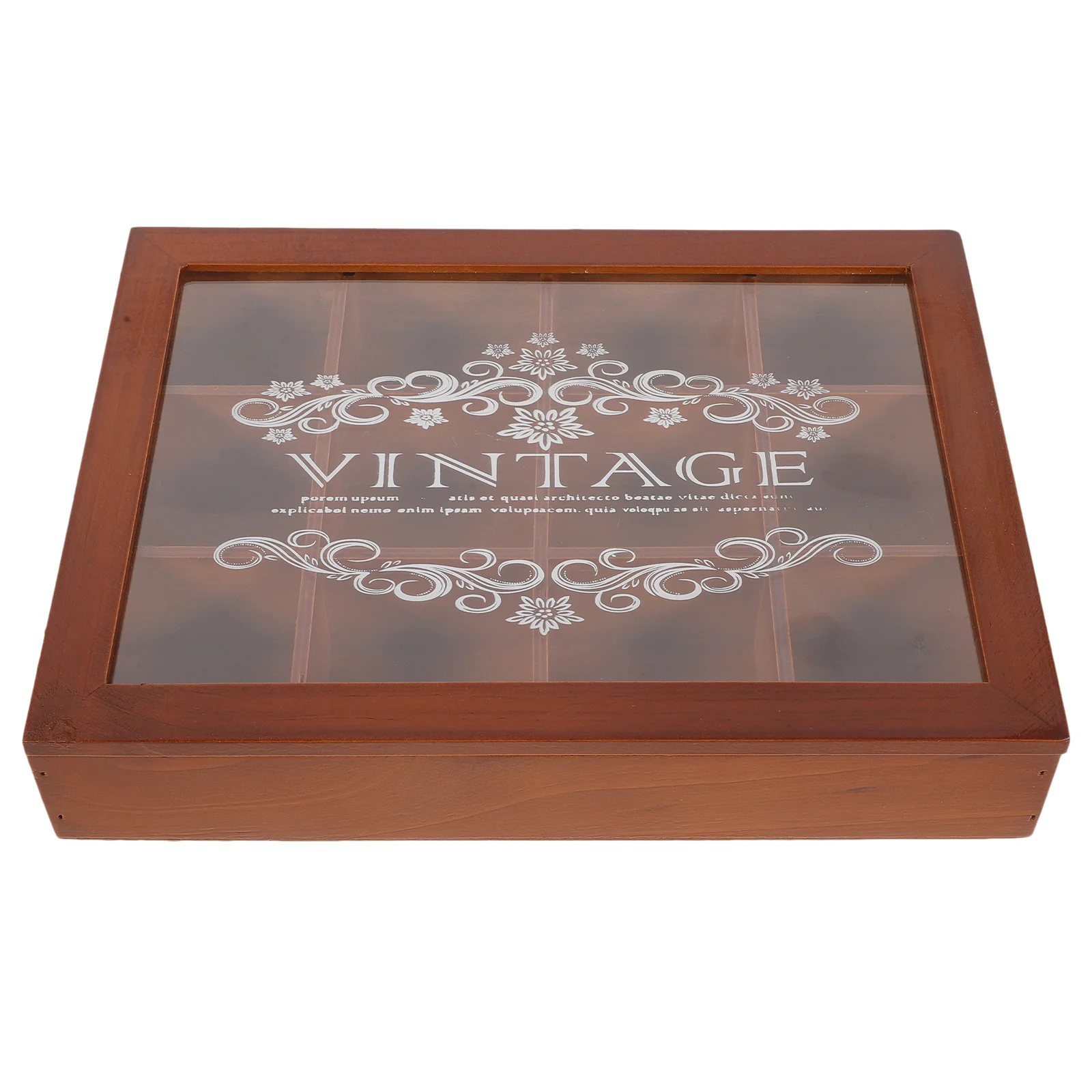 

1pcs Wooden Jewelry Organizer Box Retro Storage Case For Earrings Rings Pendants Trinkets Desktop Display Container