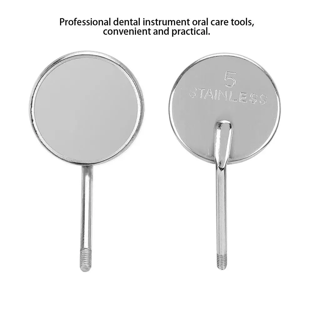 20 قطعة من مرايا الفم للأسنان من الفولاذ المقاوم للصدأ أداة رأس منظار الأذن للعناية بالفم وتنظيف الأسنان #4
