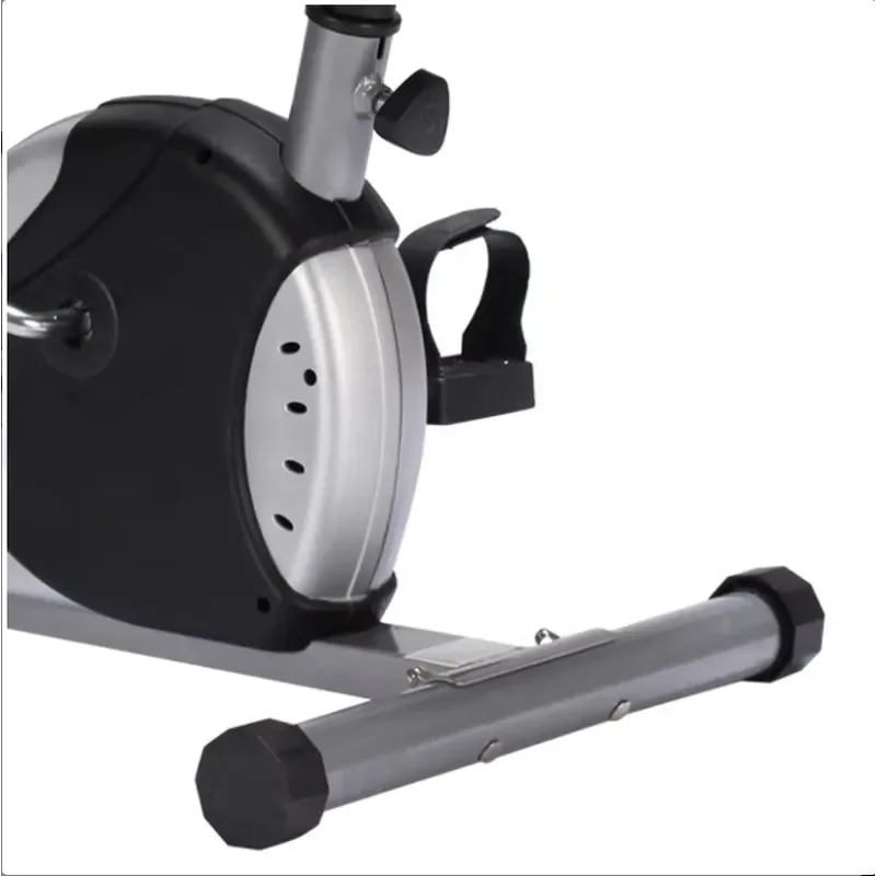 Foldable Magnetic Exercise Bike with LCD Monitor Mini Belt Drive Home Gym Equipment Portable Steel Frame Fitness Trainer for
