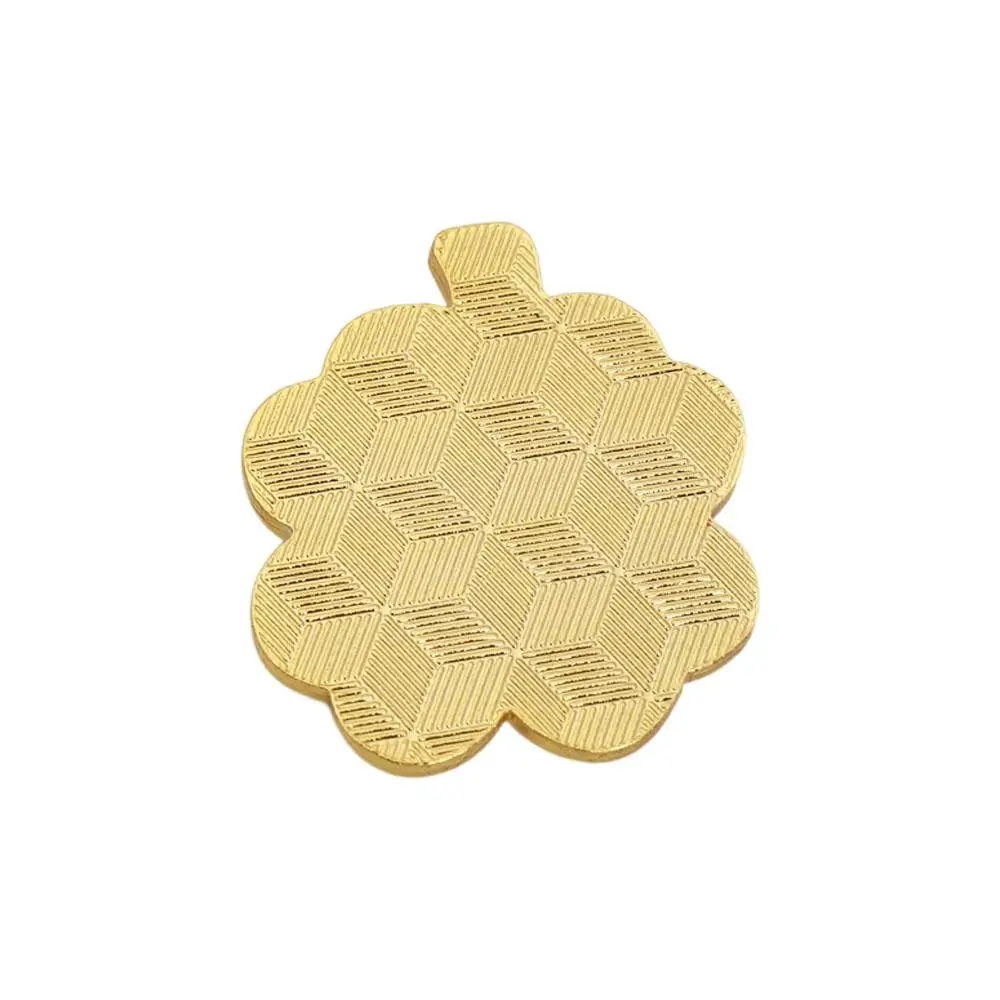 Gold Ball Coin Mark Golf Equipment Lucky Grass Ball Token Four Leaf Clover Golf Cap Clip Golf Ball Marker Golf Hat Clip