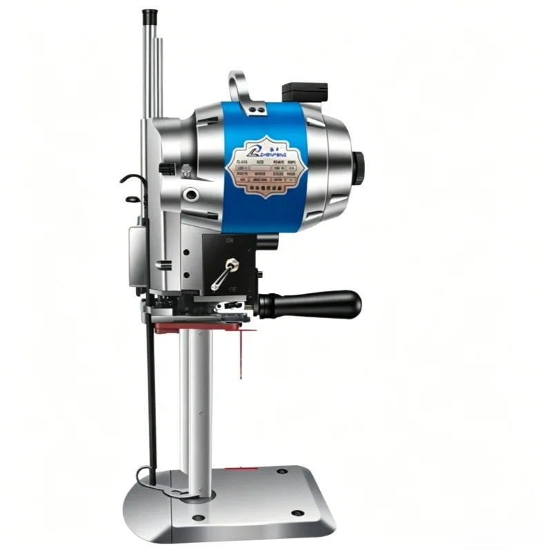KOTUMY Electric Straight Blade Shear, 10 Inch 550W 220V Auto Sharpening Cutter for Cloth Sponge, 1-21cm Cutting Height