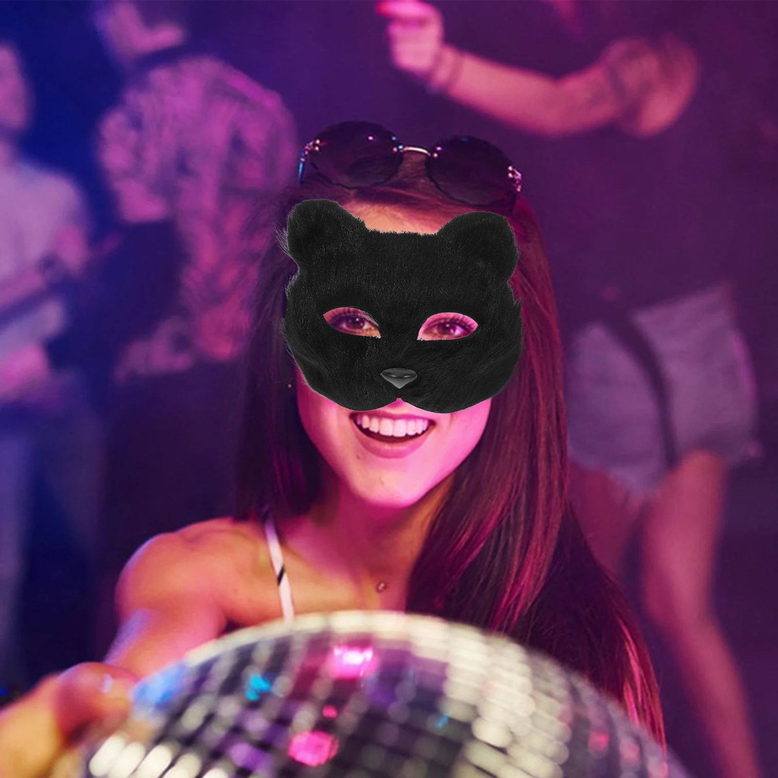 

Маска волка, набор перчаток, макияж головы на Хэллоуин, принадлежности для косплея, костюмы, реквизит для животных из ПВХ, аксессуары