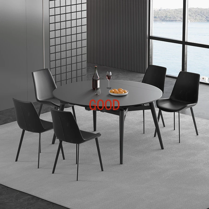 Nordic Round Coffee Dining Tables Kitchen Luxury Wood Dining Table Modern Minimalist Tavoli Da Pranzo Home Furniture ZT50DT