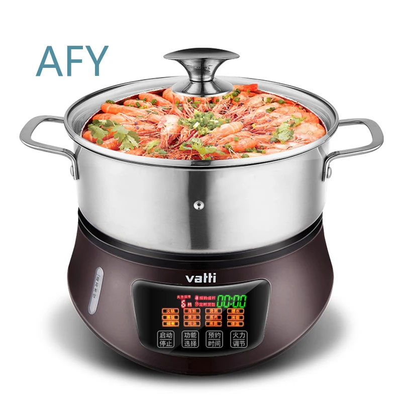 Electric Steamer Hot Pot for Household Use Multifunctional Steam Cooker Electric Kitchen Steamer for Healthy Cooking Fast