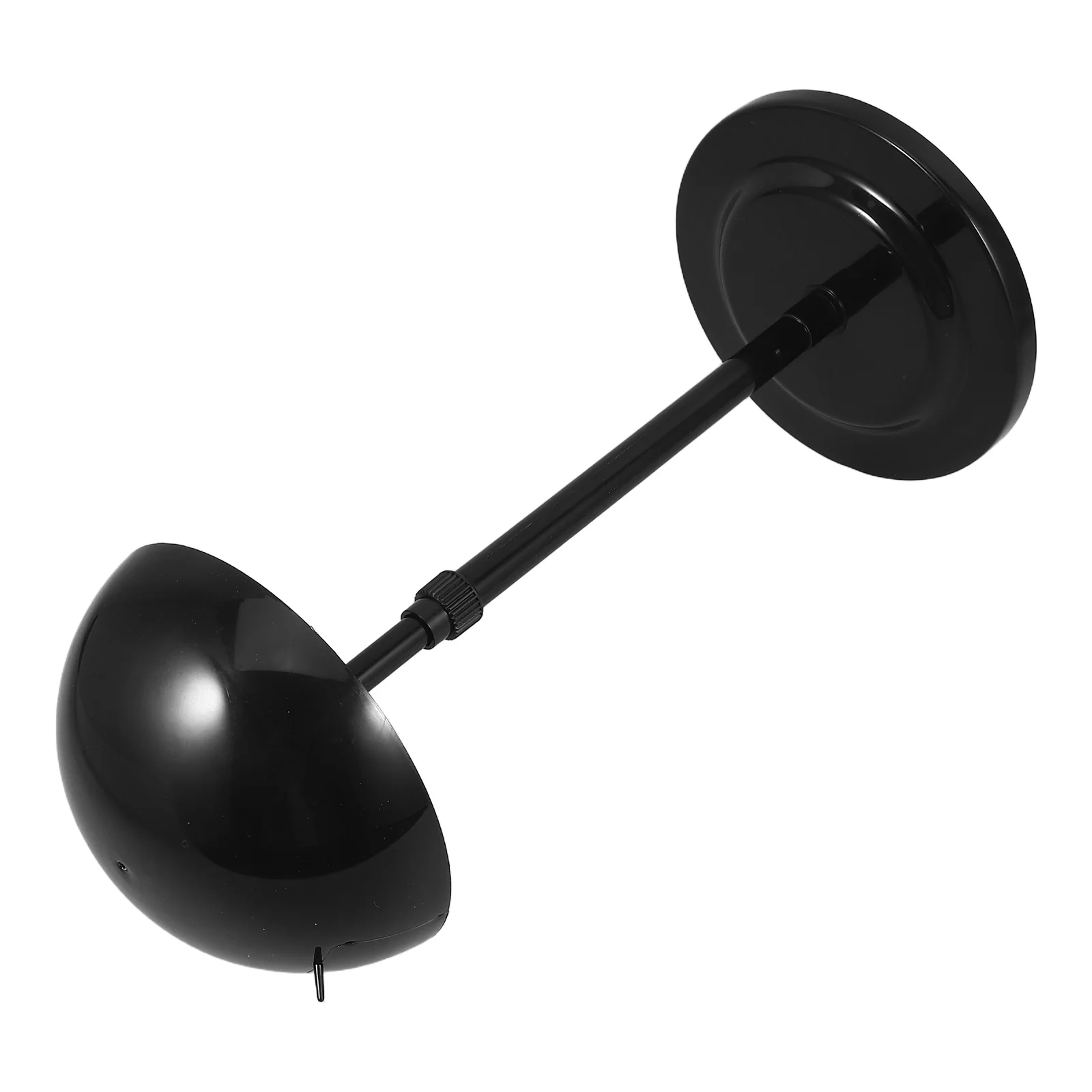

Adjustable Headform Holder Black Plastic Model Retail Hat Display Stand Telescopic Baseball Cap Rack Vendors Storage