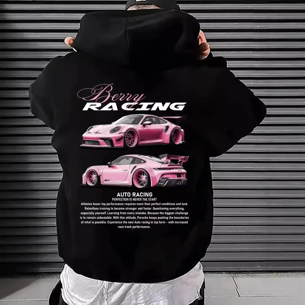 Sudadera con capucha غير رسمي con estampado de doble cara para hombre، ropa غير رسمي Comoda y holgada، Estilo de