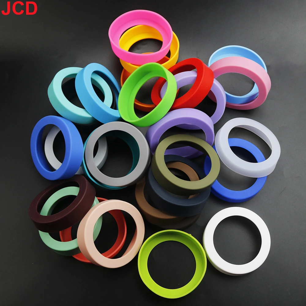 JCD1pcs 8CM Silikon Tasse Untere Abdeckung Anti-skid Wasser Tasse Schutzhülle Untere Unterstützung Anti Verbrühen Runde Tasse abdeckung Tasse Pad – Detail 6