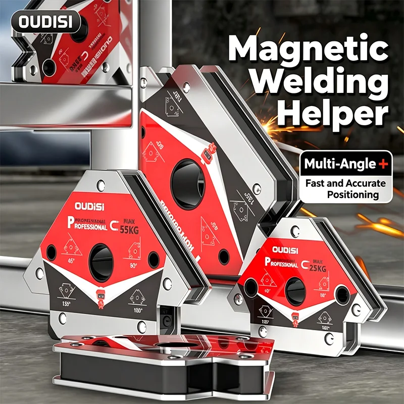 Magnetischer Schweißhalter 25/55/75kg Starker Magnet Schweißer-Positionierer Mehrwinkel-Lokalisator Befestigungswerkzeug Schweißhilfsmagnet für – Detail 1
