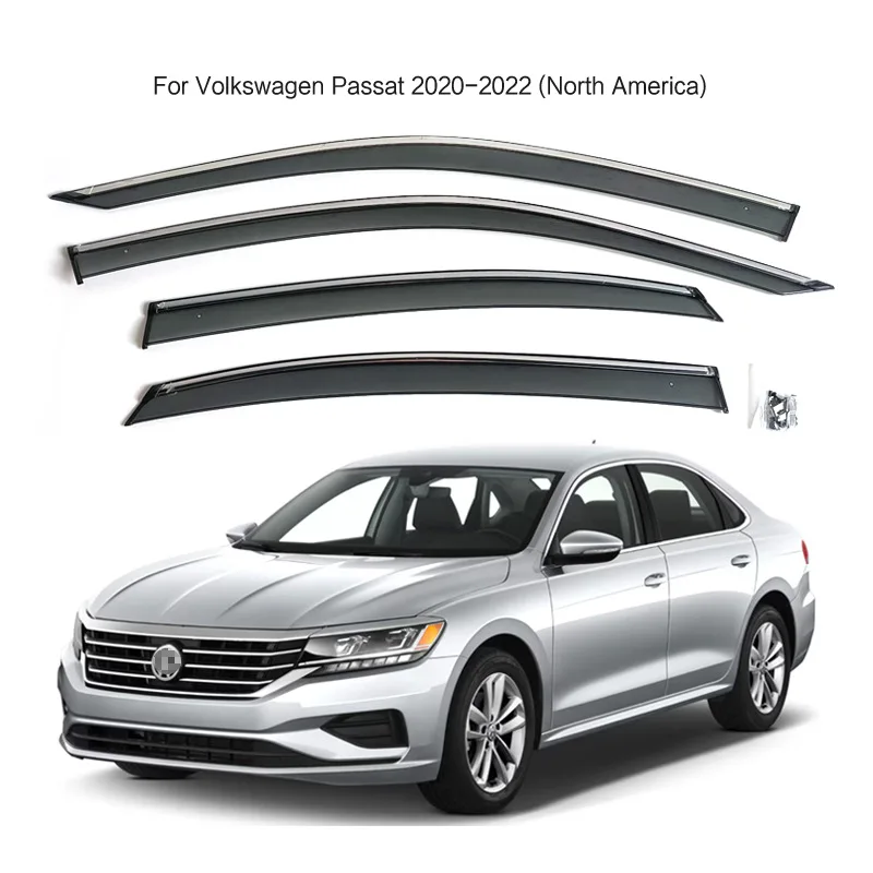 

Specially used for Volkswagen Passat rain and shine shields from 19 to now Passat injection molded thickened window rain