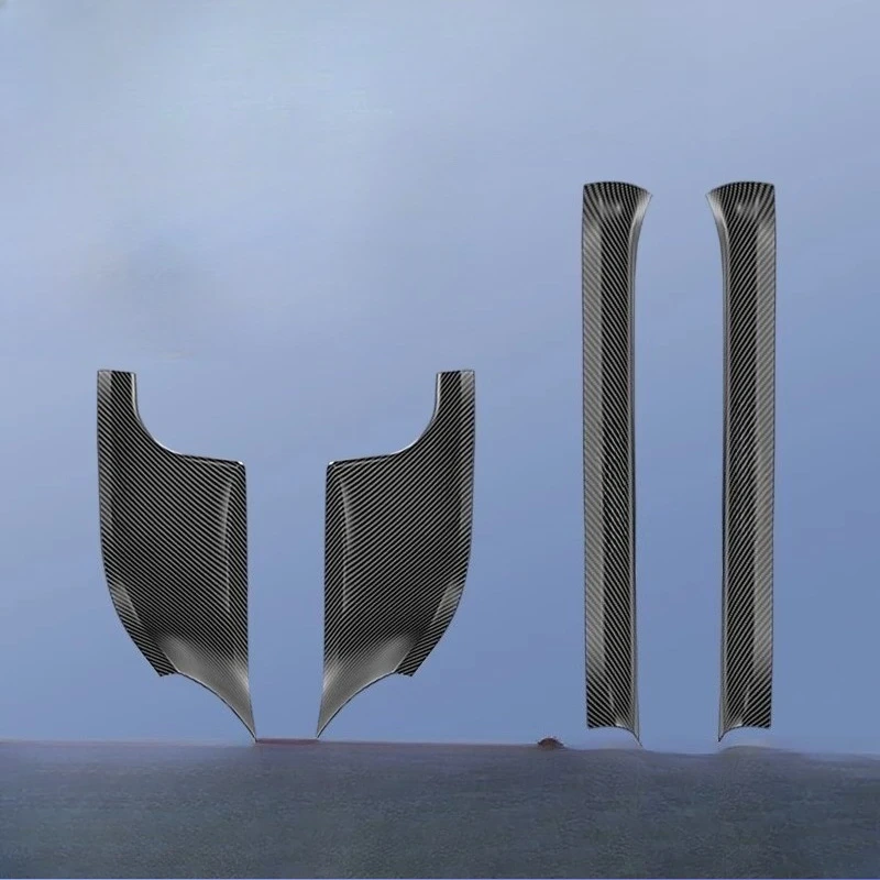 

For Tesla Renewal 3/ModelY Carbon Fiber ABS Threshold Strip Protective Threshold Anti-kick Auto Parts