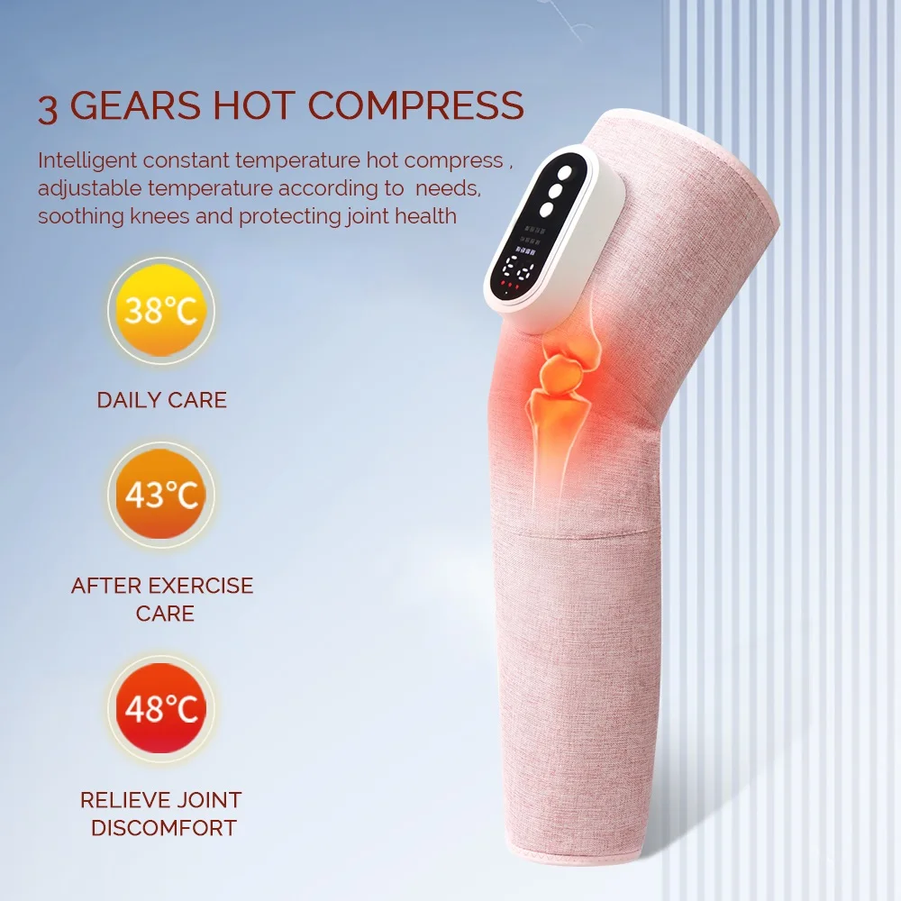 foreverlily Electric Leg Calf Massager 3 Mode Air Pressure Airbag Vibration 360° Leg Massage Promote Blood Circulation