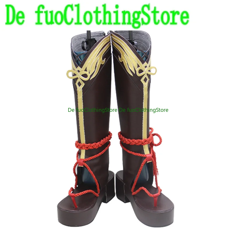 Genshin Impact Shikanoin Heizou Cosplay Schuhe Stiefel Halloween Weihnachten DefuoClothing Shoes Store