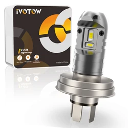 IVOTOW R2 P45t LED Bulb for DC 12V Tractor ADV Scooter ATV Headlight, Powerful Bright H/L Dual Beam Light 45W Direct Replacment