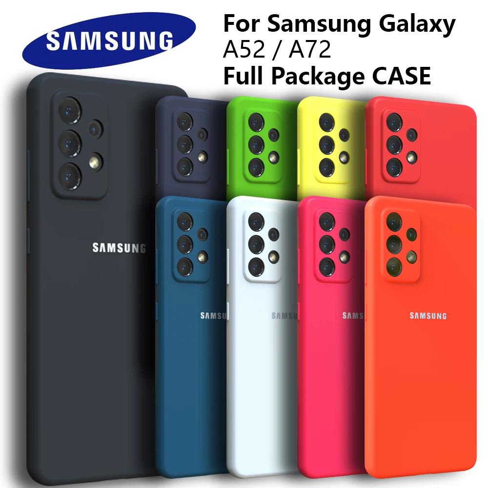 For Samsung Galaxy A52 A52S 5G Case A72 A32 Silky Silicone Cover Soft-Touch Back Protective No Finge Housing For A73 A53 A33 A12