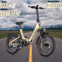 ENGWE L20 3.0 Pro E-Bike 250W Motor 48V15AH Lithium Battery Hydraulic Disc Brake Electric Bicycle 20*3.0 inch Tire Electric Bike