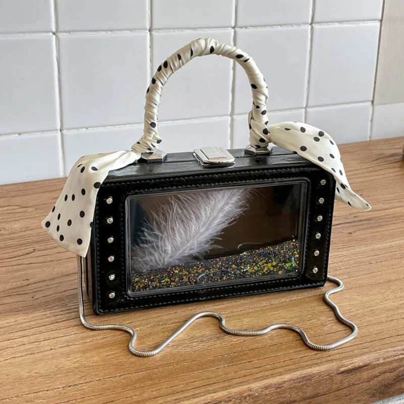 

Silver Clutch Bag For Women Fashion Mini Box Crossbody Bag Trendy Handbag Black Zipper Purse Lipstick Pouch Mobile Phone Bag