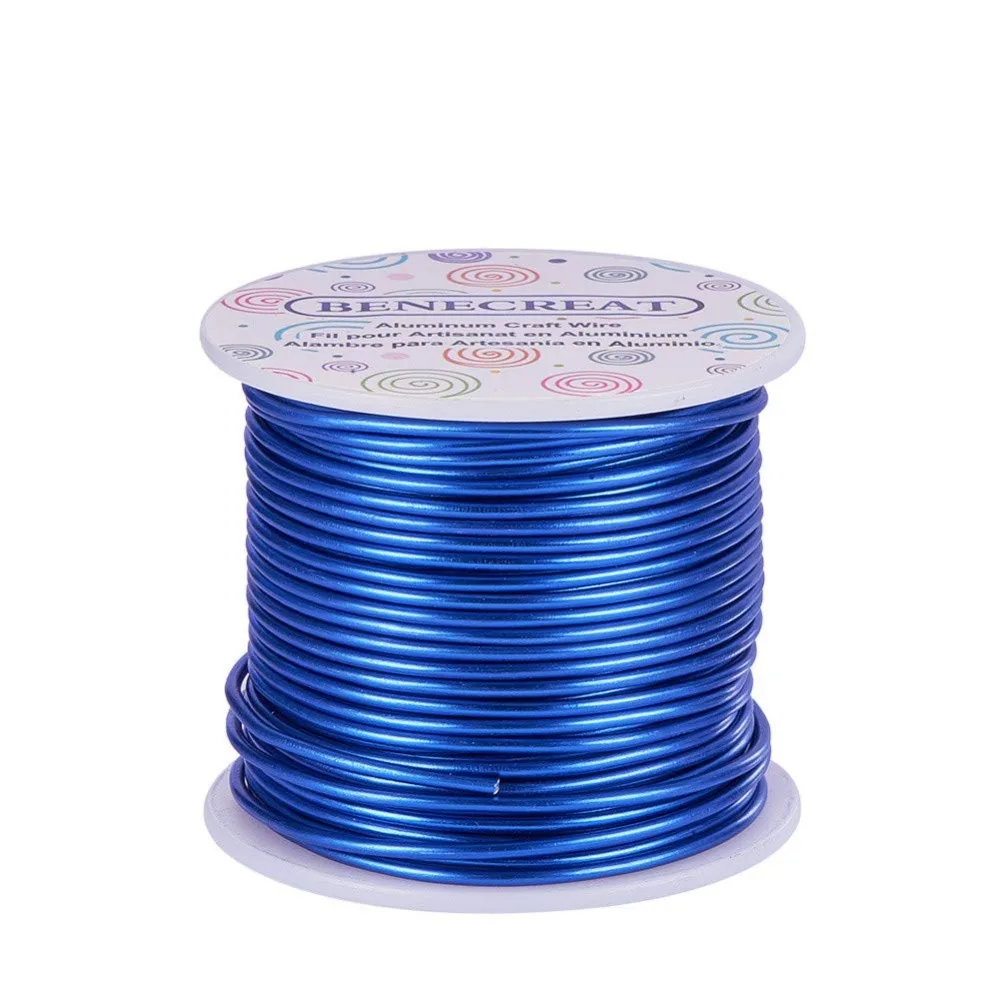 

12 Gauge Jewelry Craft Aluminum Wire 100 Feet Bendable Metal Sculpting Wire for Craft Floral Model Skeleton