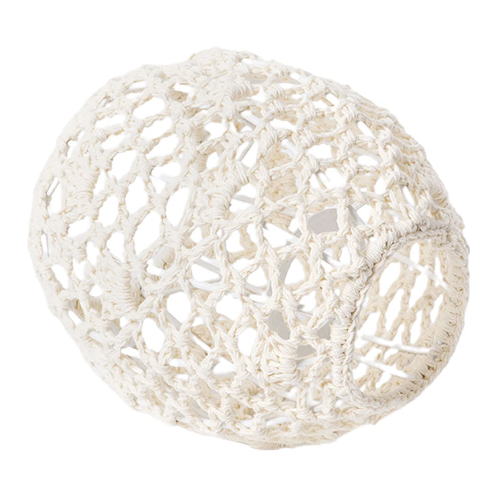 

Cotton Rope E27 Bohemian Pendant Light Shade Handwoven Hanging Lampshades Ceiling Light Cover Ceiling Replacement 4 2cm