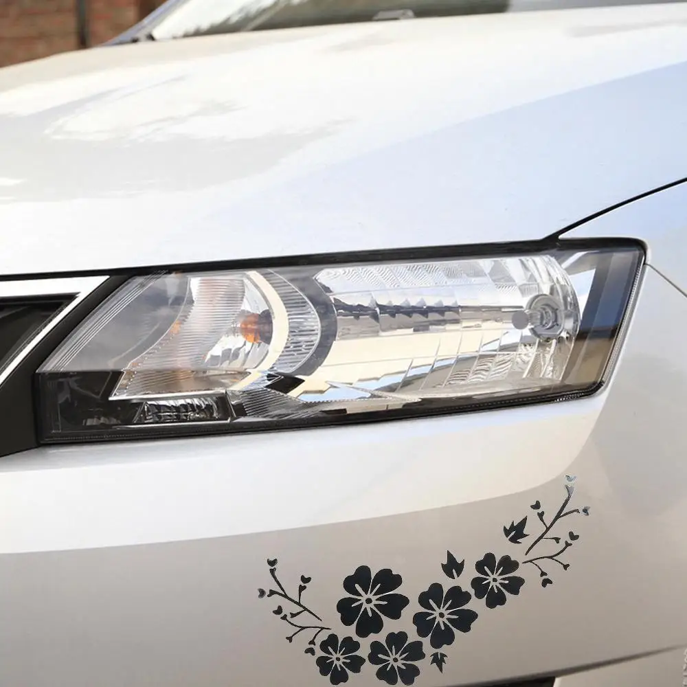 Beautiful Exterior Accessories Waterproof Auto Body Car Sticker Car Styling Flower Pattern Auto Decal