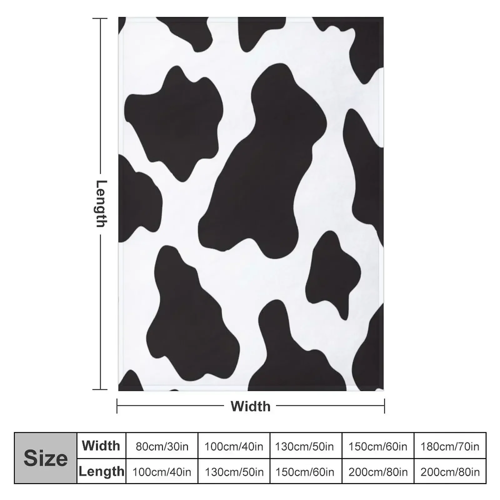 Cow Animal Print Cowboy And Country Ranch Farm Style Throw Blanket Hair Furry Heavy Soft Big Bed covers Blankets