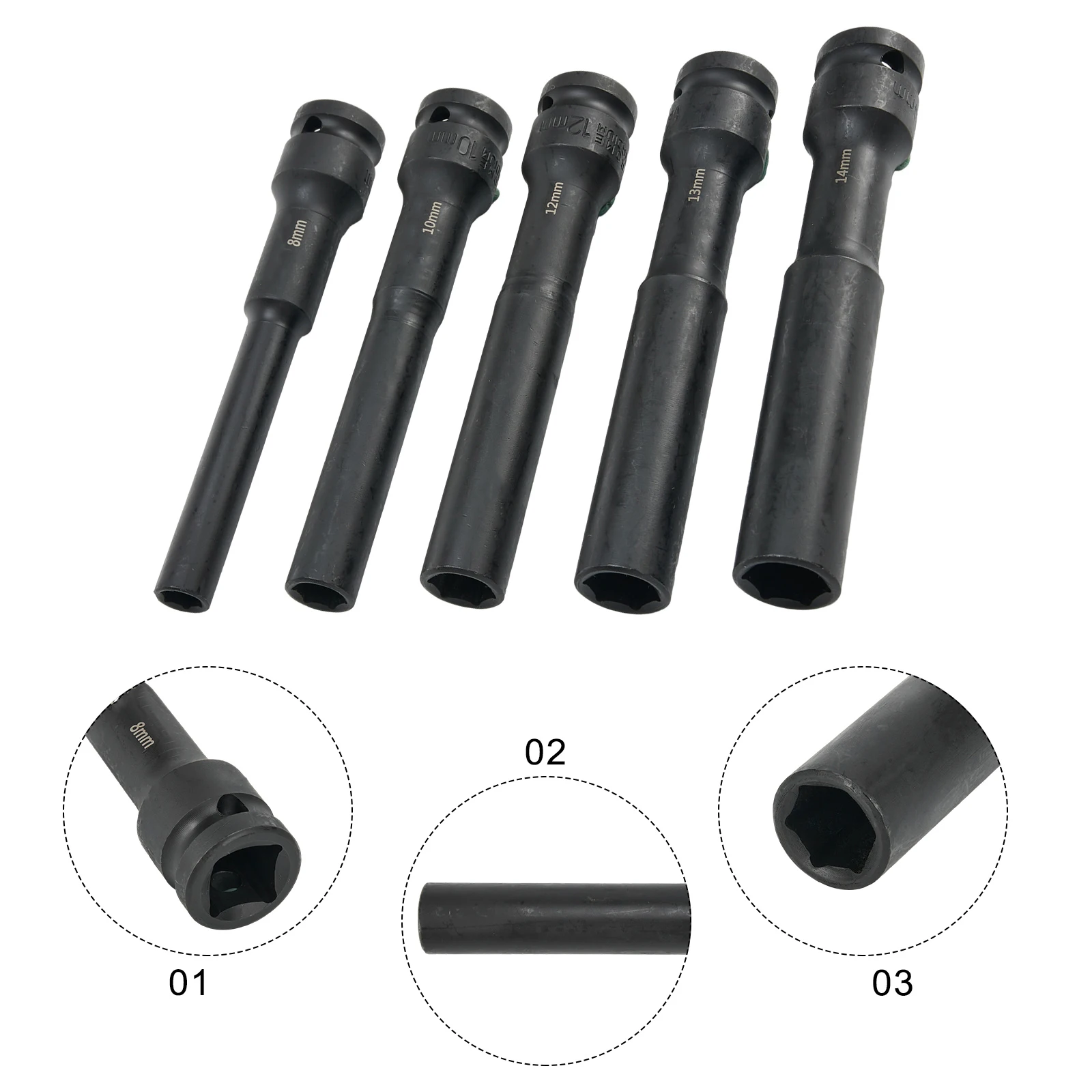 

High Quality Hex Socket Pneumatic Air Tool High Hardness Lithium Wrench Chrome Vanadium Steel For AC Electric Wrench