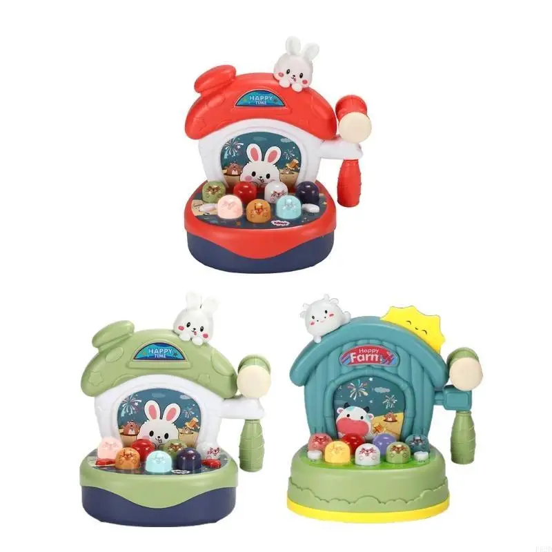 F62d Hammering Toy Giáo dục Hội đồng bận rộn với Wrack-A-Mole Learning Toy Quà tặng cho trẻ bé trai 3/4/5/6year