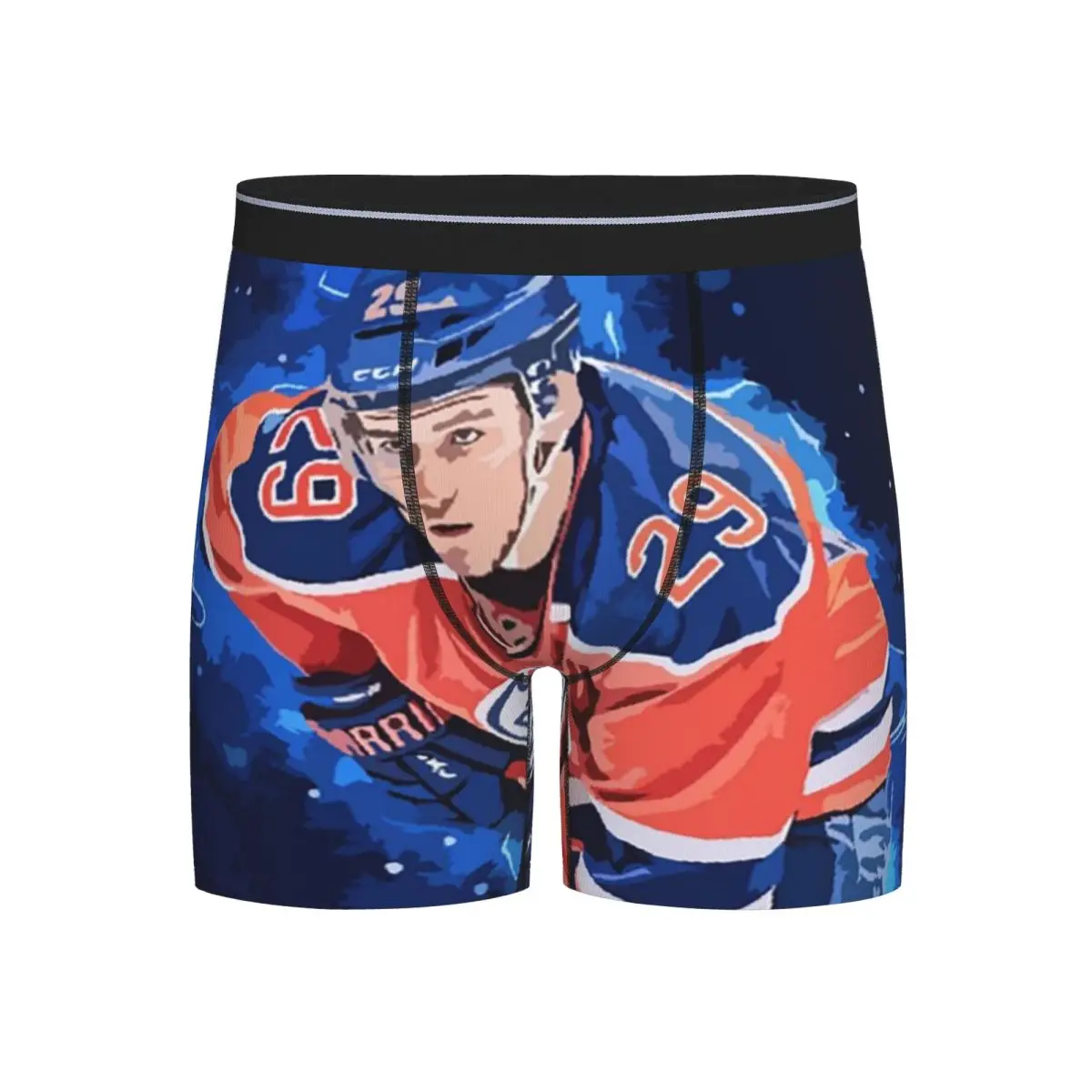 

Длинные трусы-боксеры, шорты Connor McDavid 97, трусы для фанатов Edmonton Oilers, мужское вентилируемое нижнее белье, мужские подарки бойфренду
