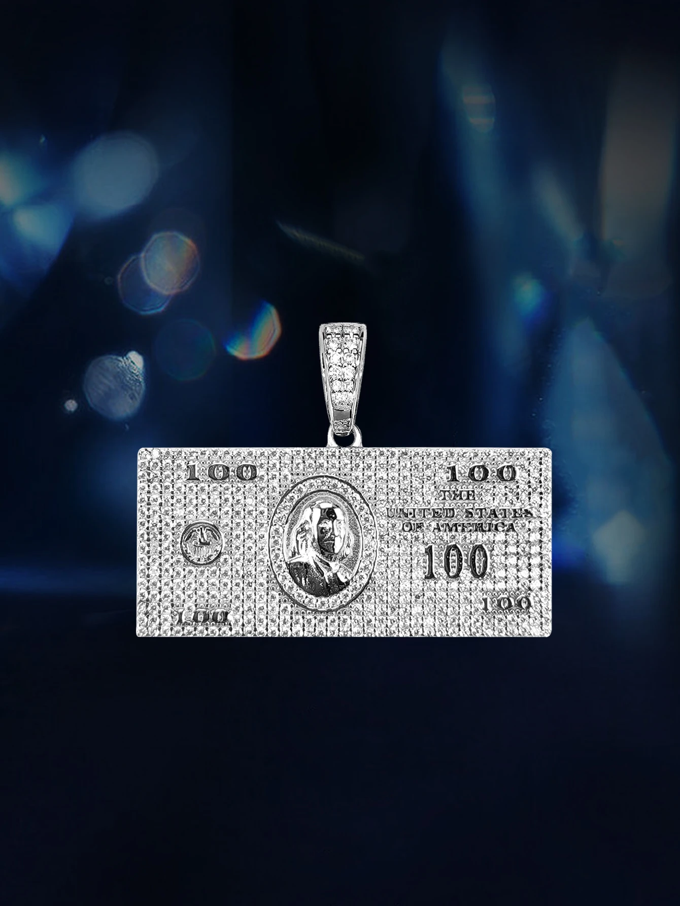 

Full Moissanite Pendant Silver 925 Us Dollar Pendants with Gra Certificate Hip Hop Jewelry
