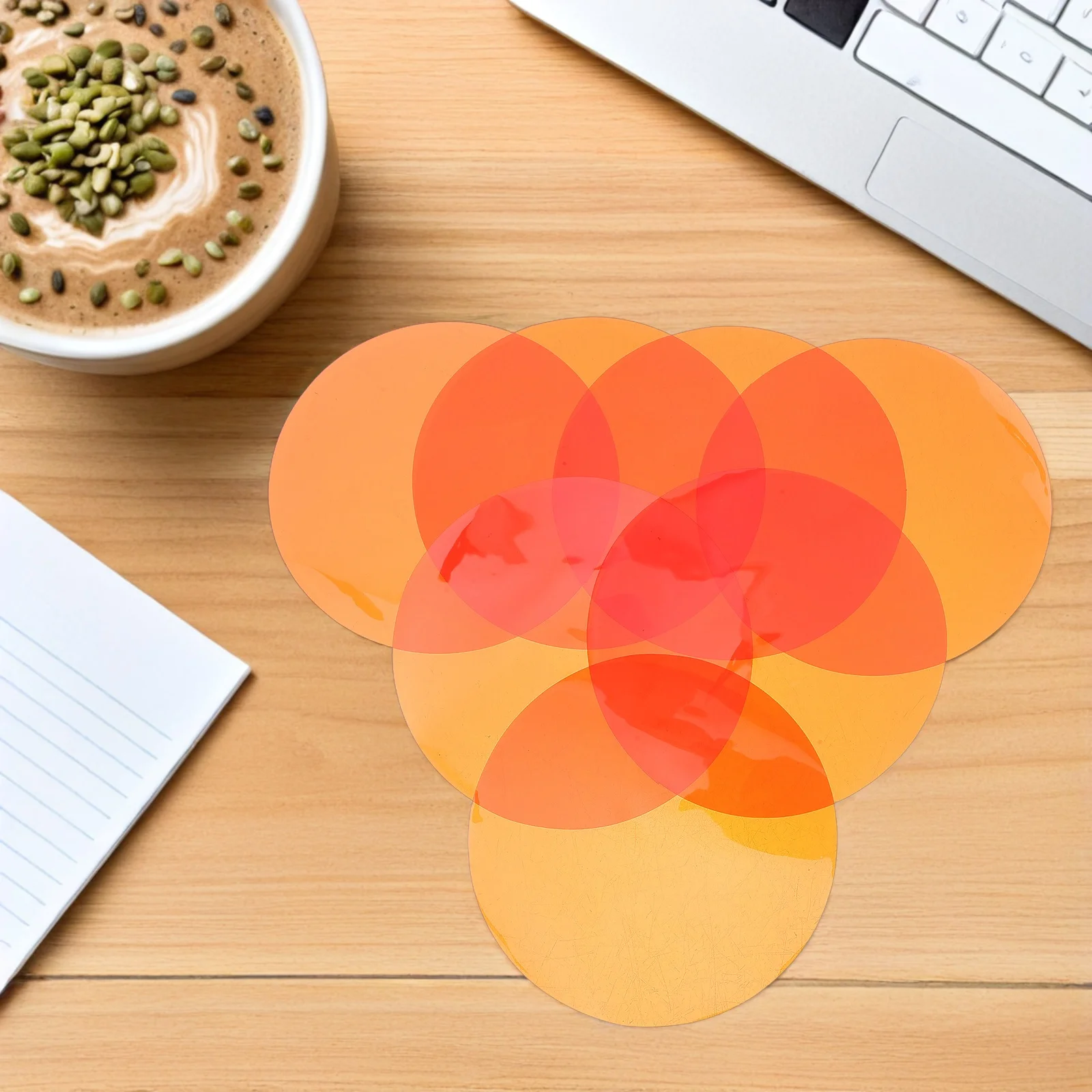 

15pcs Changing Light Sticker Round Lamp Color Correction Film Transparent Gel Sheets For Holiday Party Festival Lighting Decor