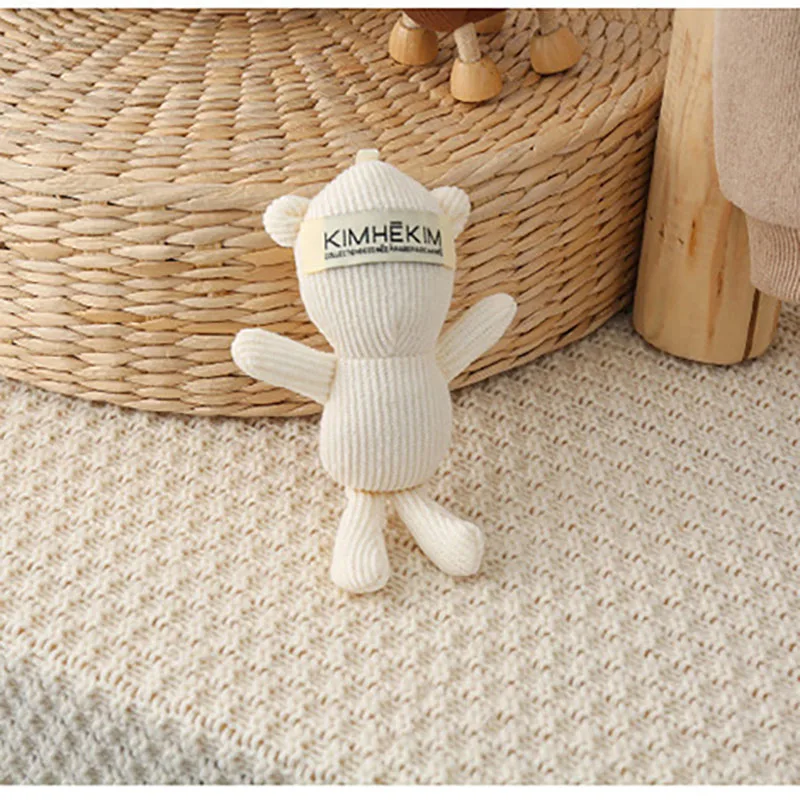 2024 New Autumn Newborns Baby Girls Rompers 0-24M Infant Cute Bear Jumpsuit with Bear Doll Toddler Boys Sweet Clothes