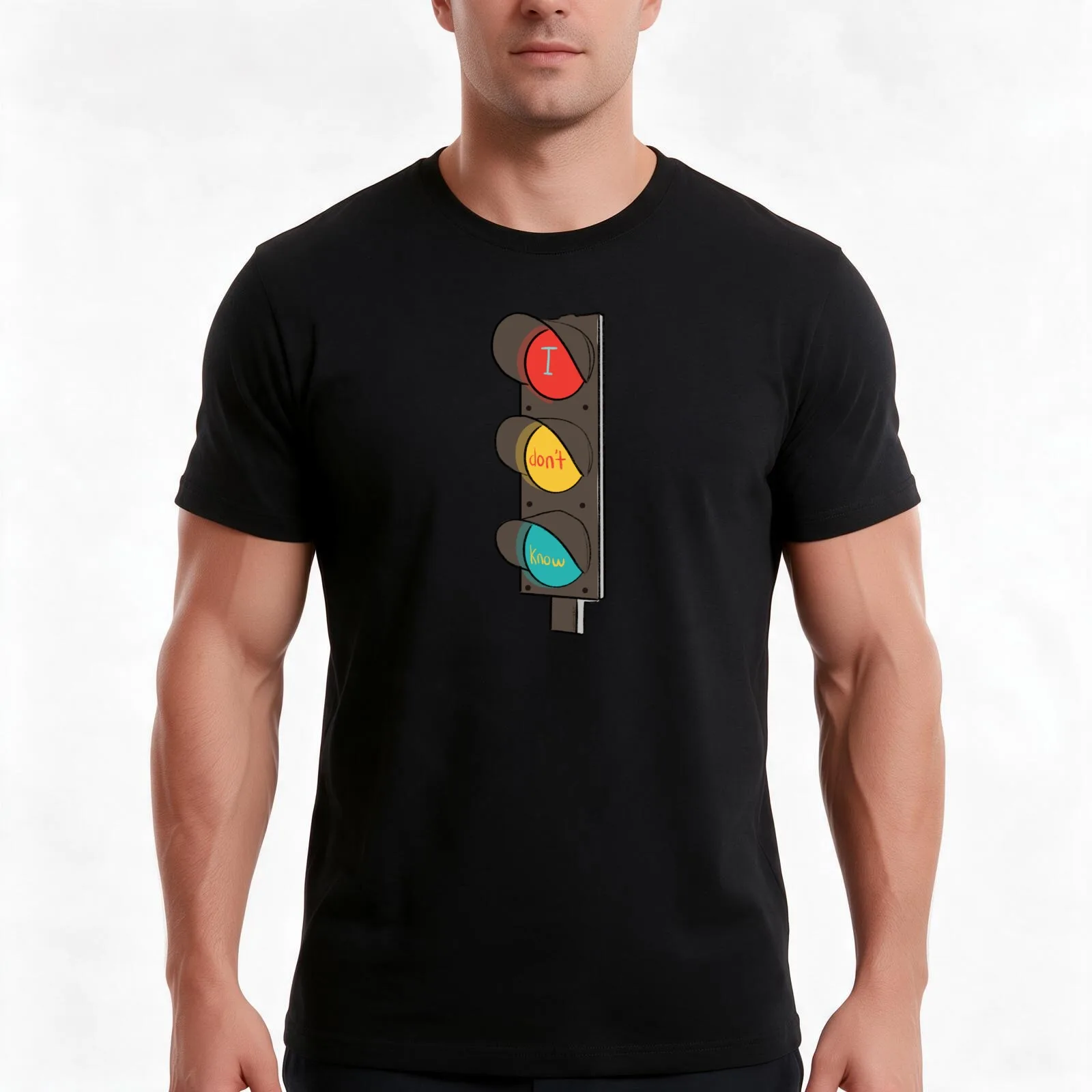 Traffic Lights Don’t Know T-Shirt Summer Casual Cotton Tee Oversized Streetwear Tops Vintage Graphic Print Unisex Men Women
