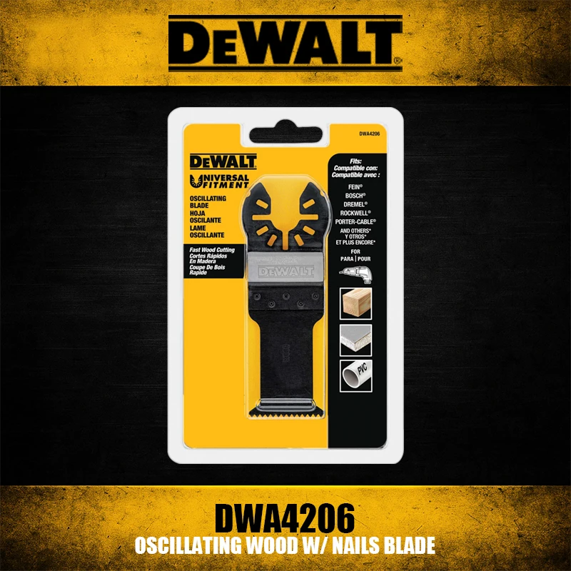 DEWALT DWA4206 Oscillating Wood W/ Nails Blade Tool Accessories Precision Cuts And Longer Lifespan