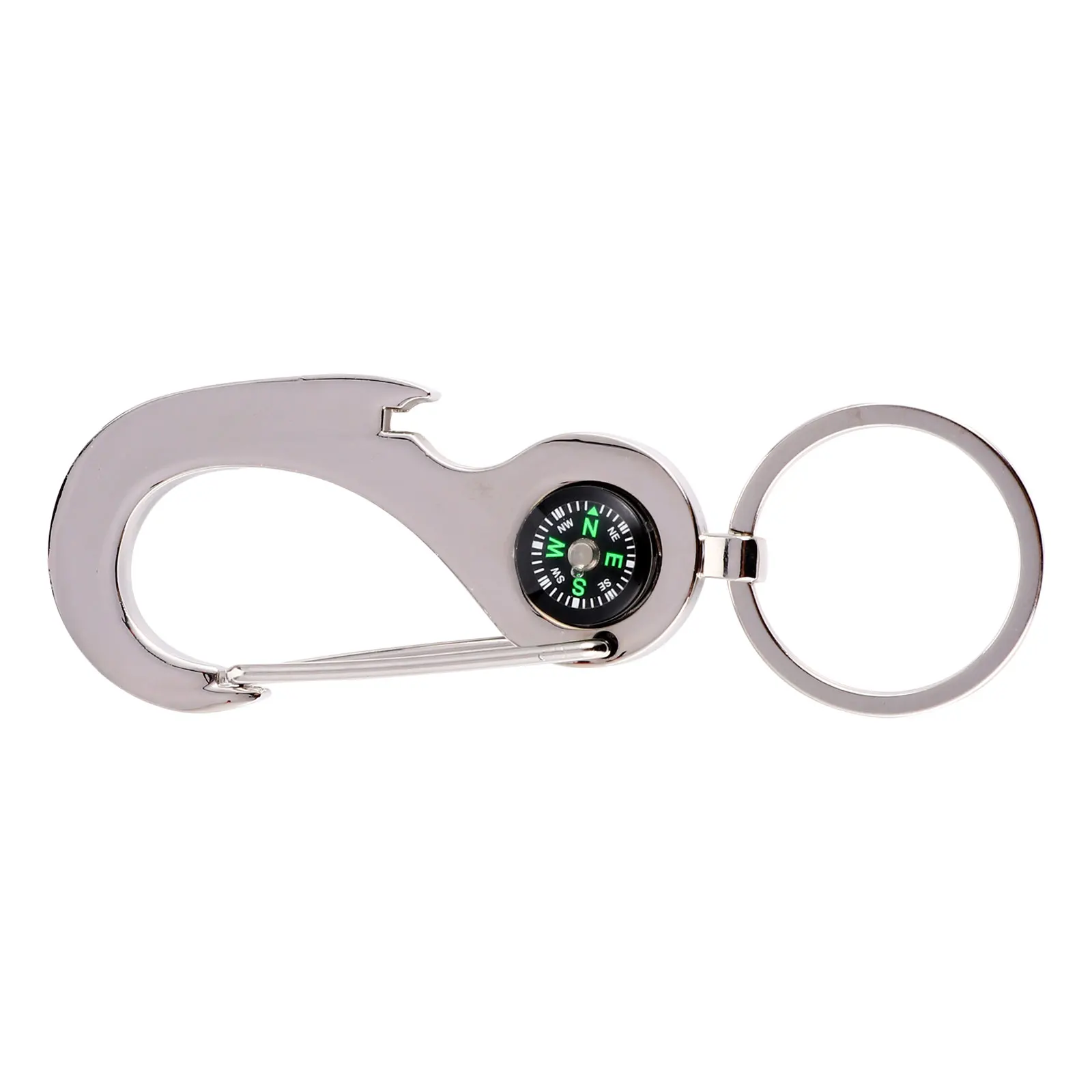 

Carabiner Keychain Clip Compass Mini Accessories Outdoor Survival Tools Portable Camping Hiking Zinc Alloy Durable Graduated