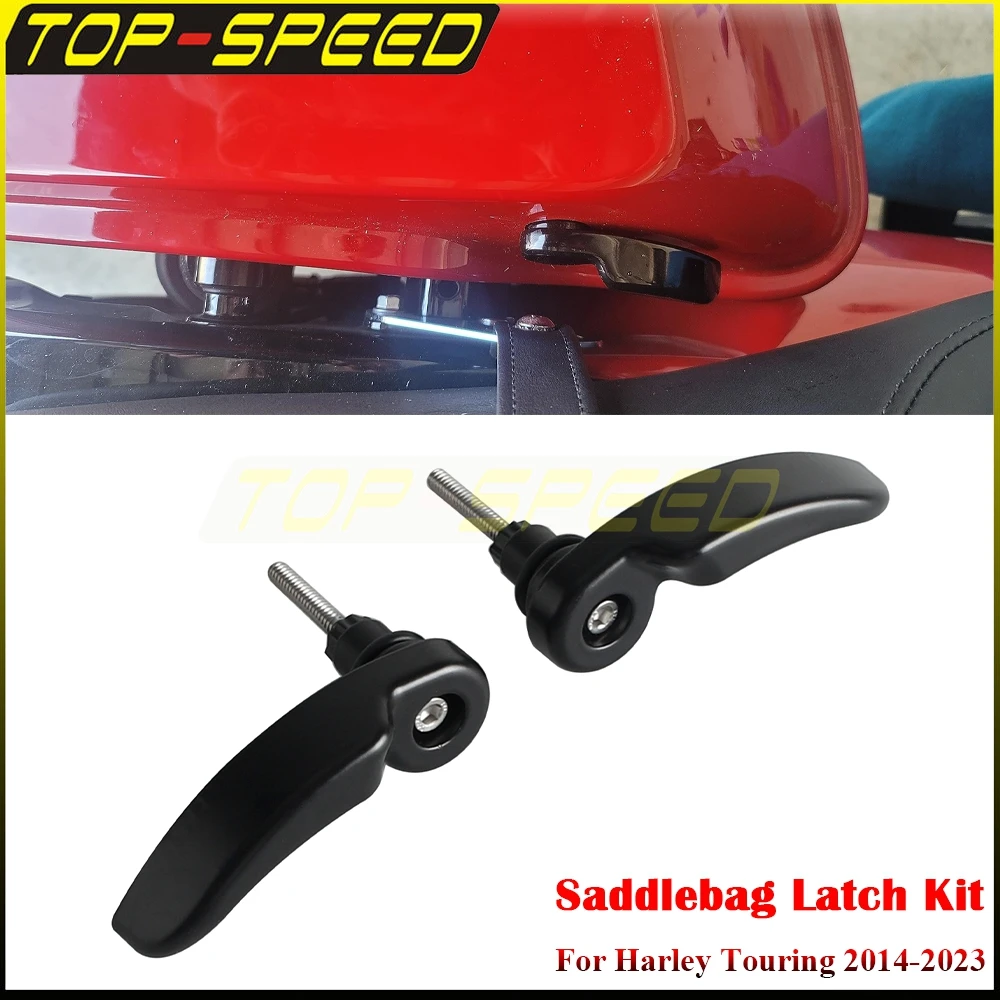 

Для Harley Touring Electra Glide Road King Street Glide Ultra Limited 2014-2023 мотоциклетная седельная сумка, комплект защелок, рычаги подъемника крышки