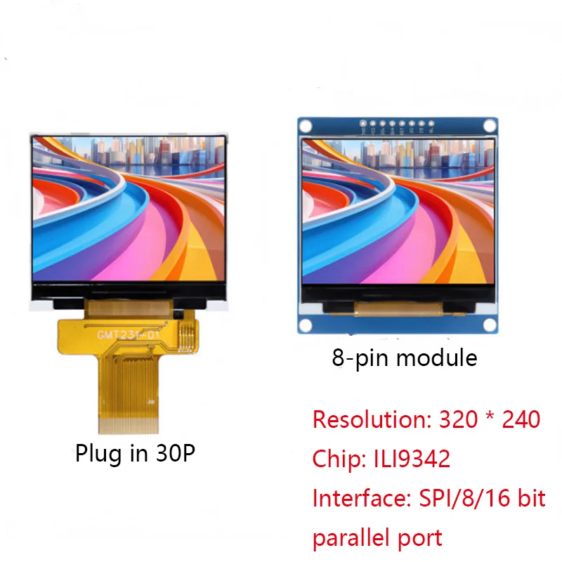 

2,1-дюймовый TFT-экран, драйвер матричного дисплея 320*240, интерфейс ILI9342C, полноцветная вилка SPI, 30P ЖК-экран