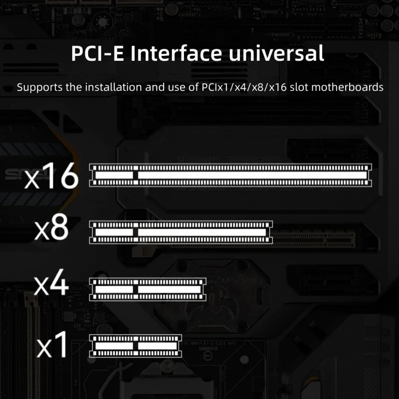 DTECH PCIe X4 Converter 10M/100M/1000Mbps PCI Express to Gigabit Ethernet RJ45 Port LAN Adapter Network Card