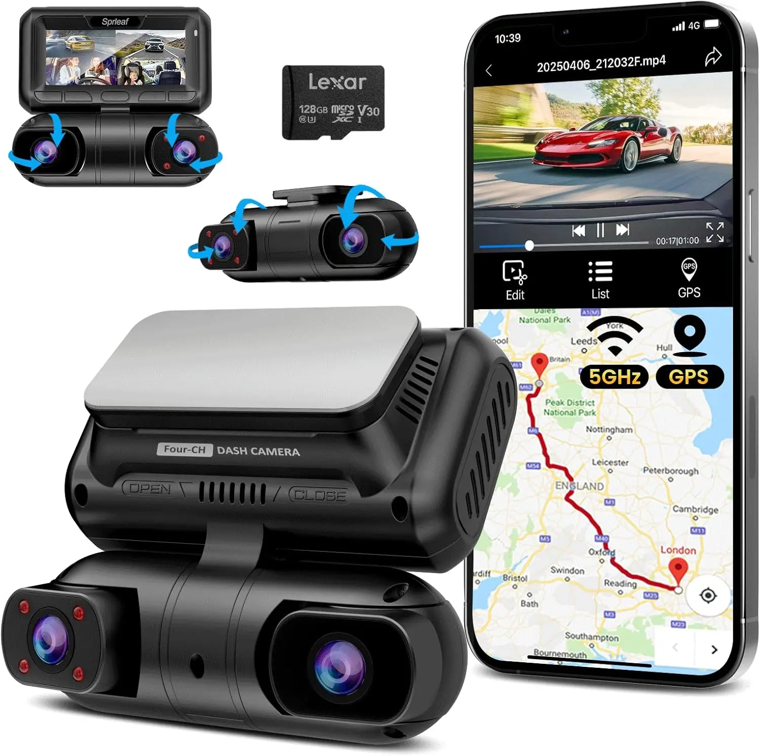 4-Channel Dash Cam … - image