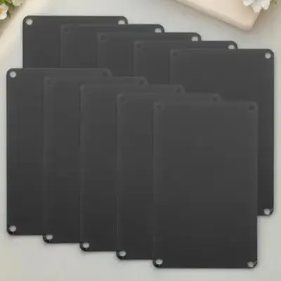 

10 Pcs Blank Nameplate Small Sign Metal Plaques for Engraving Photo Aluminum Blanks Tags